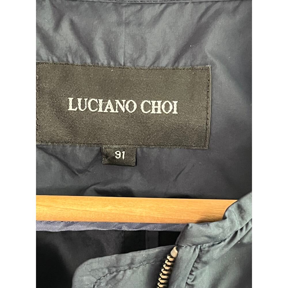 Luciano Choi Luxury Tech Parka / Lightweight Trench - US L - 💎 Rhinestone Zip - Picture 8 of 10